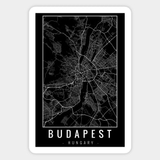 Budapest Hungary Minimalist Map Magnet